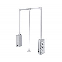 Пантограф GTV з масляним підйомником 545-700мм до 8 кг Білий